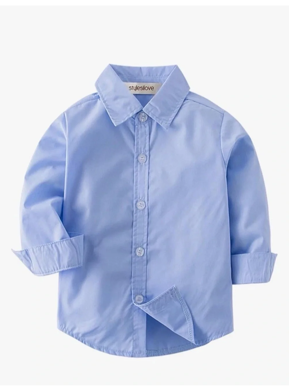 Boys' Light Blue Button-Down Shirt